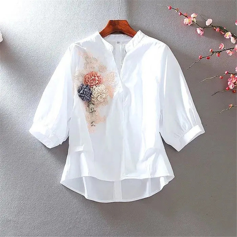 Sewing V - 2023 Spring Summer New Embroidery Top