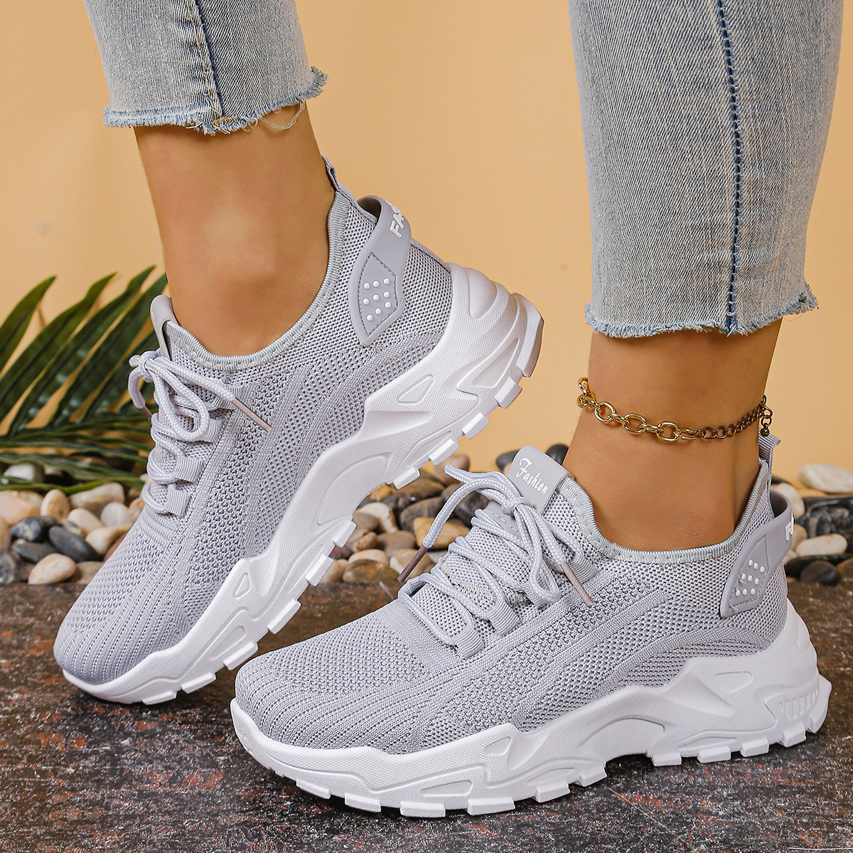 Sewing Cloth - Women's sports shoes 2026，Breathable single mesh