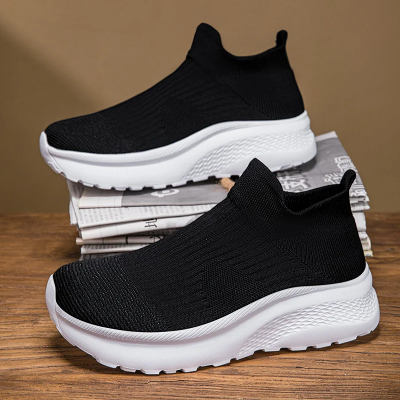 Wide Toe Knit Sneakers Men Wom - Knit Stabilizer Stretch avaliação e preço