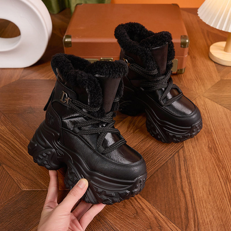 Women Winter White Snow Boots  - Sewing Fleece avaliação e preço