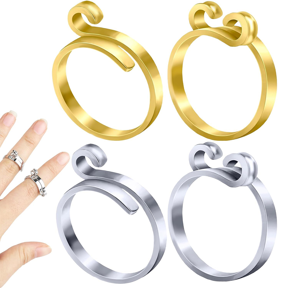 Knitting Crochet Loop Rings Kn - Sewing Thimble Metal avaliação e preço