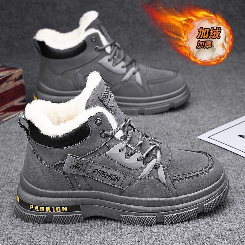 Cotton boots for men in winter - Sewing Fleece avaliação e preço