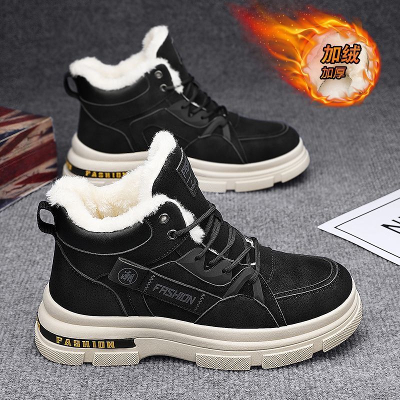 Cotton boots for men in winter - Sewing Fleece avaliação e preço