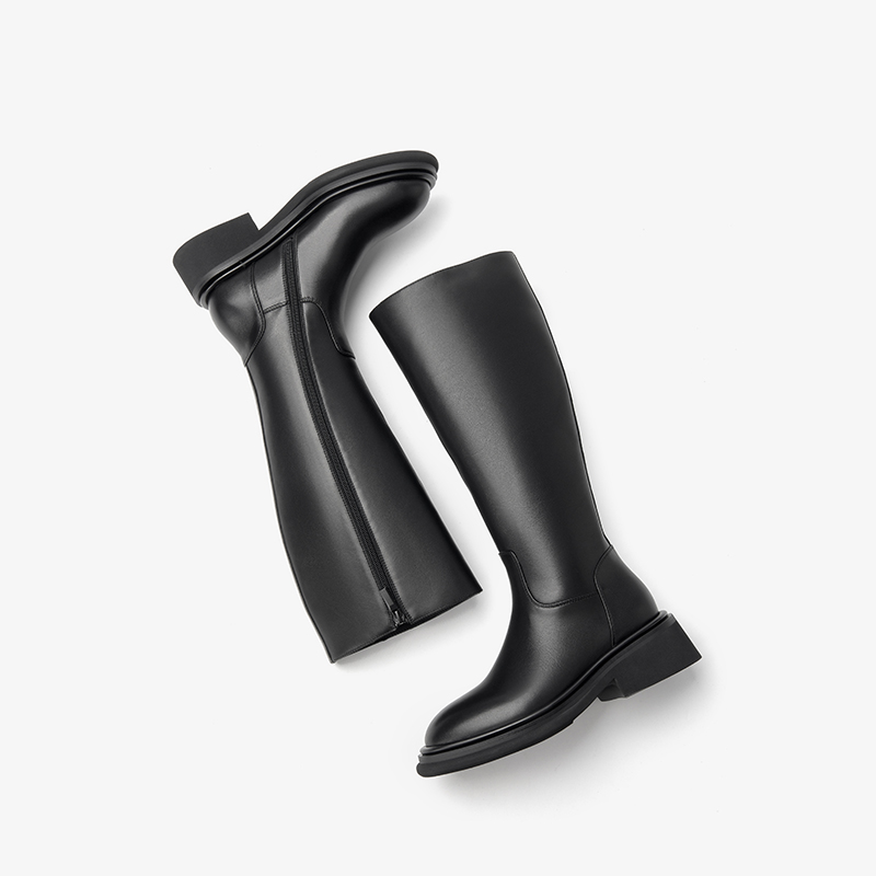 BEAUTODAY Long Boots Women Cal - Sewing Zipper avaliação e preço
