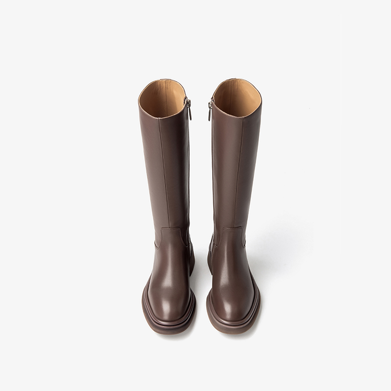 BEAUTODAY Long Boots Women Cal - Sewing Zipper avaliação e preço