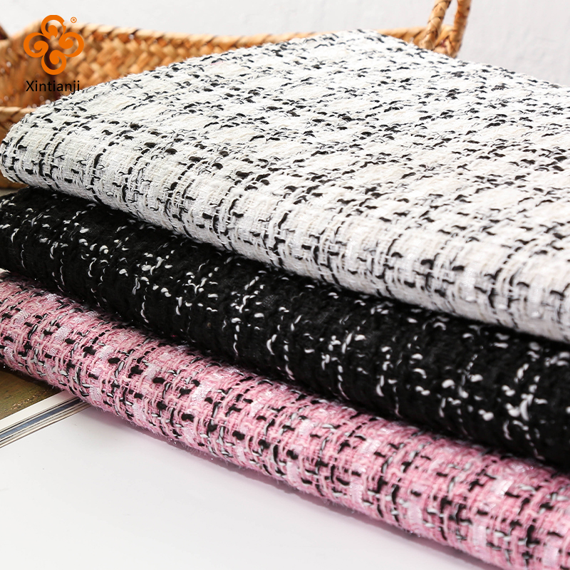 Woven Tweed Fabric Luxurious A - Sewing Tweed avaliação e preço