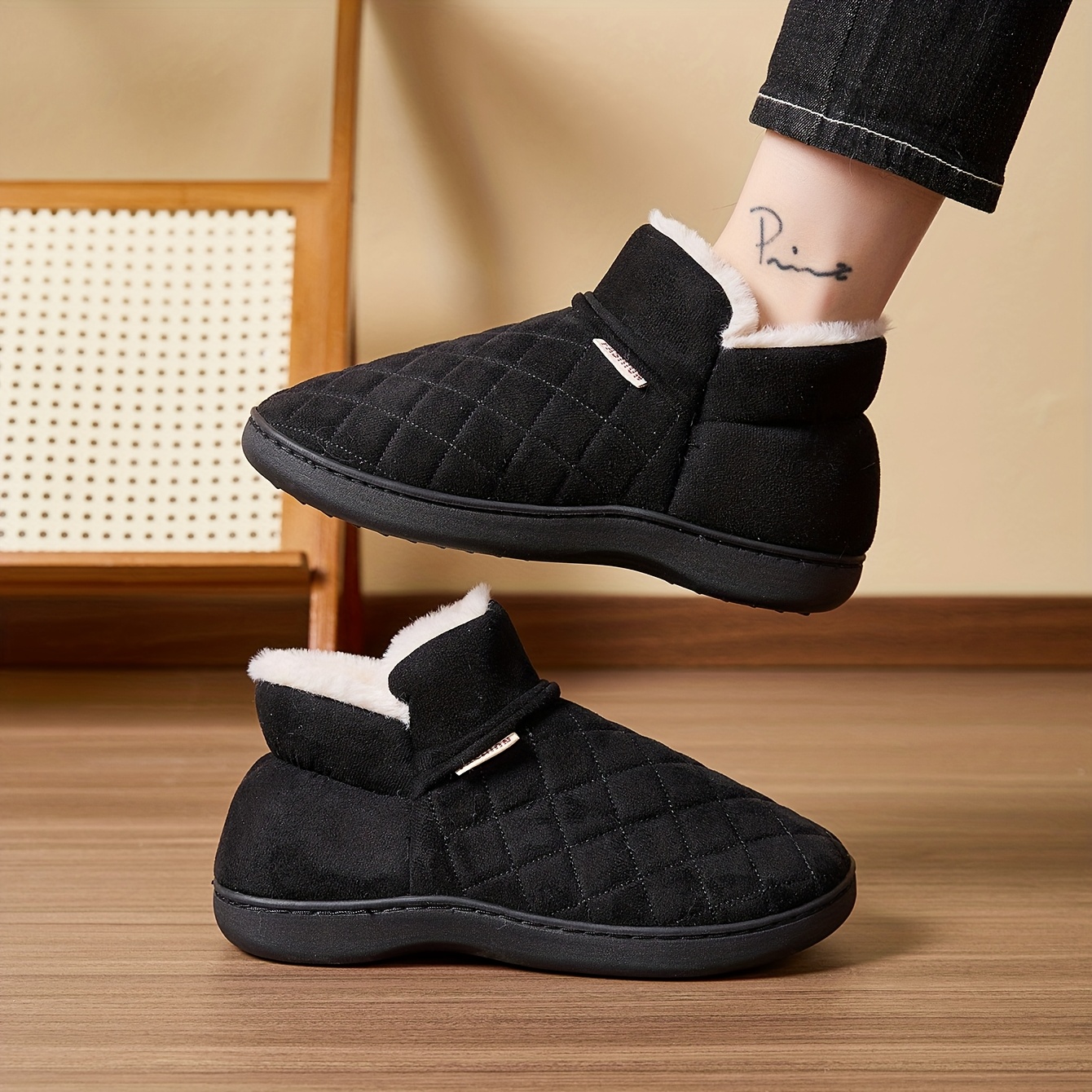 Winter Warm Plush Slippers Men - Sewing House avaliação e preço