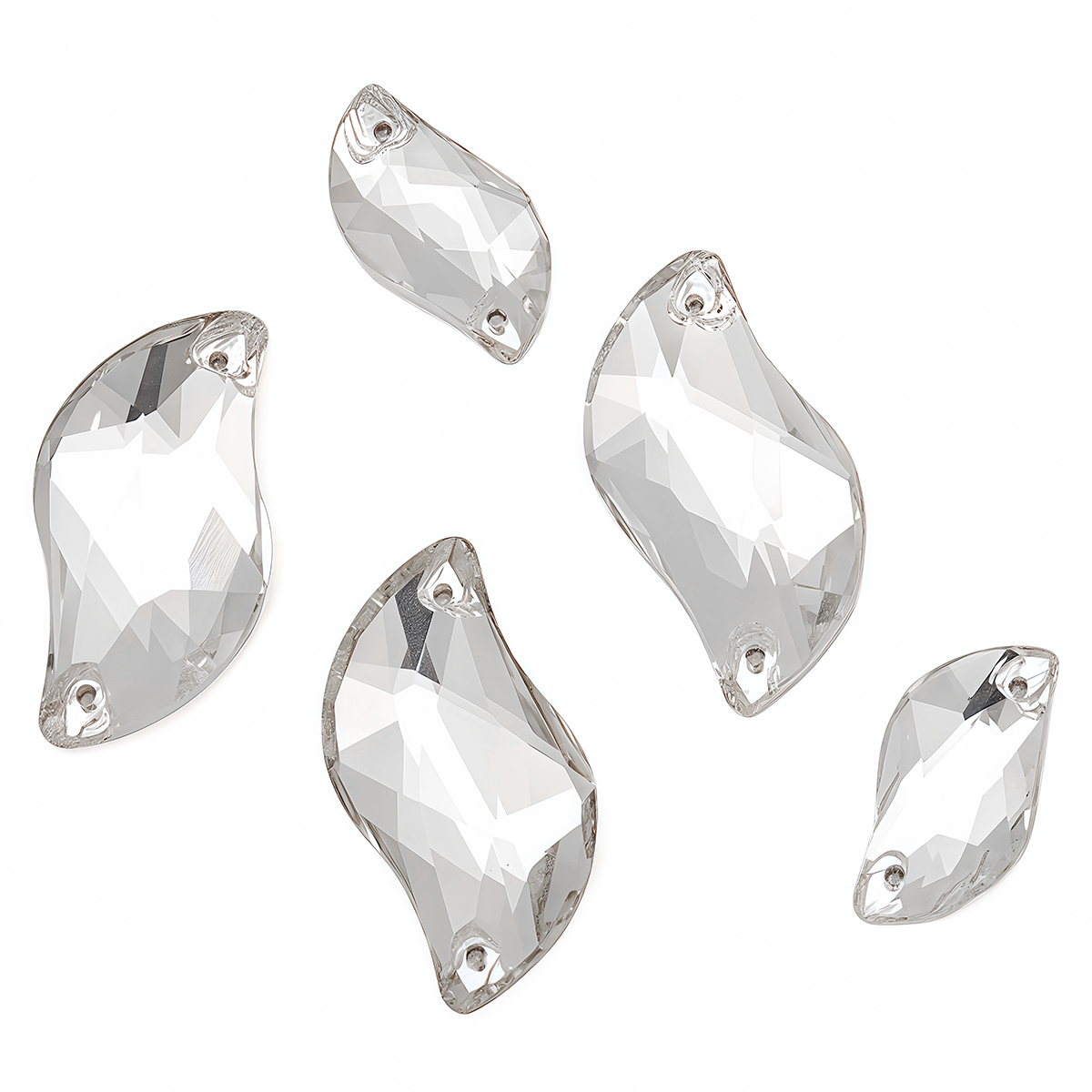 S Shape Sew On Rhinestone Crys - Sewing V avaliação e preço