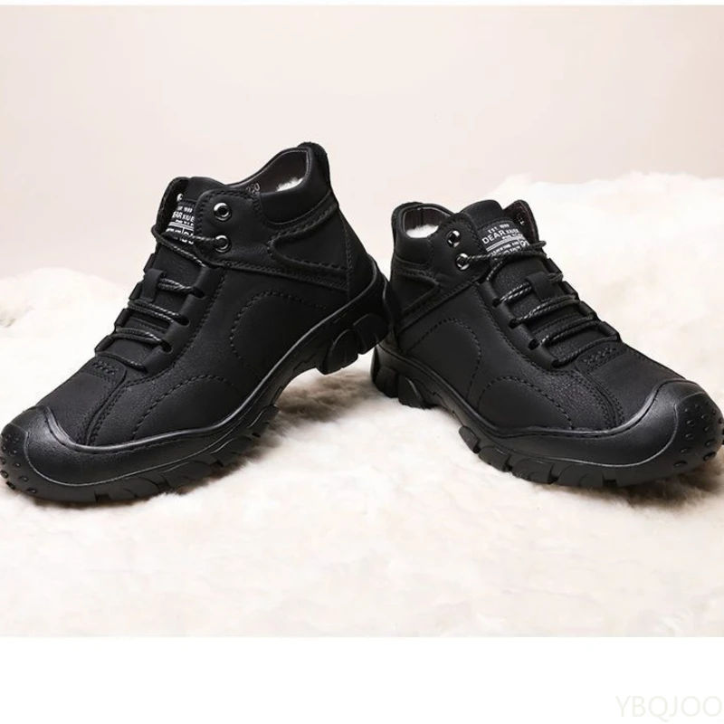 Men's Winter Velvet Thick Boot - Sewing Fleece avaliação e preço