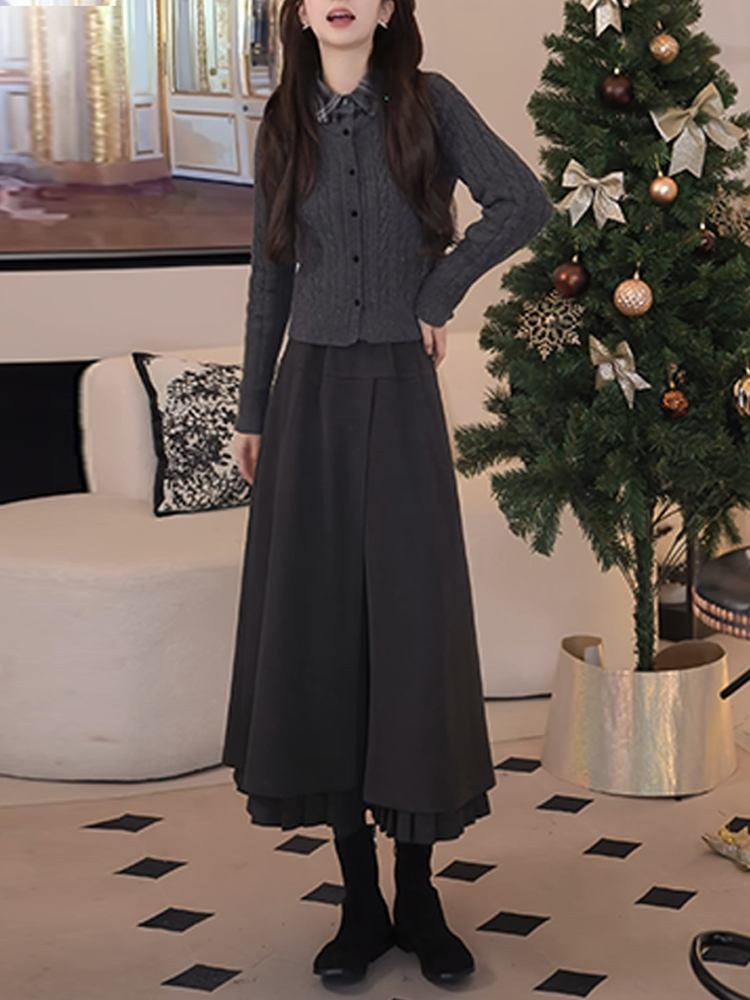 Winter Fashion Women's Knitted - Fabric Weight Set avaliação e preço