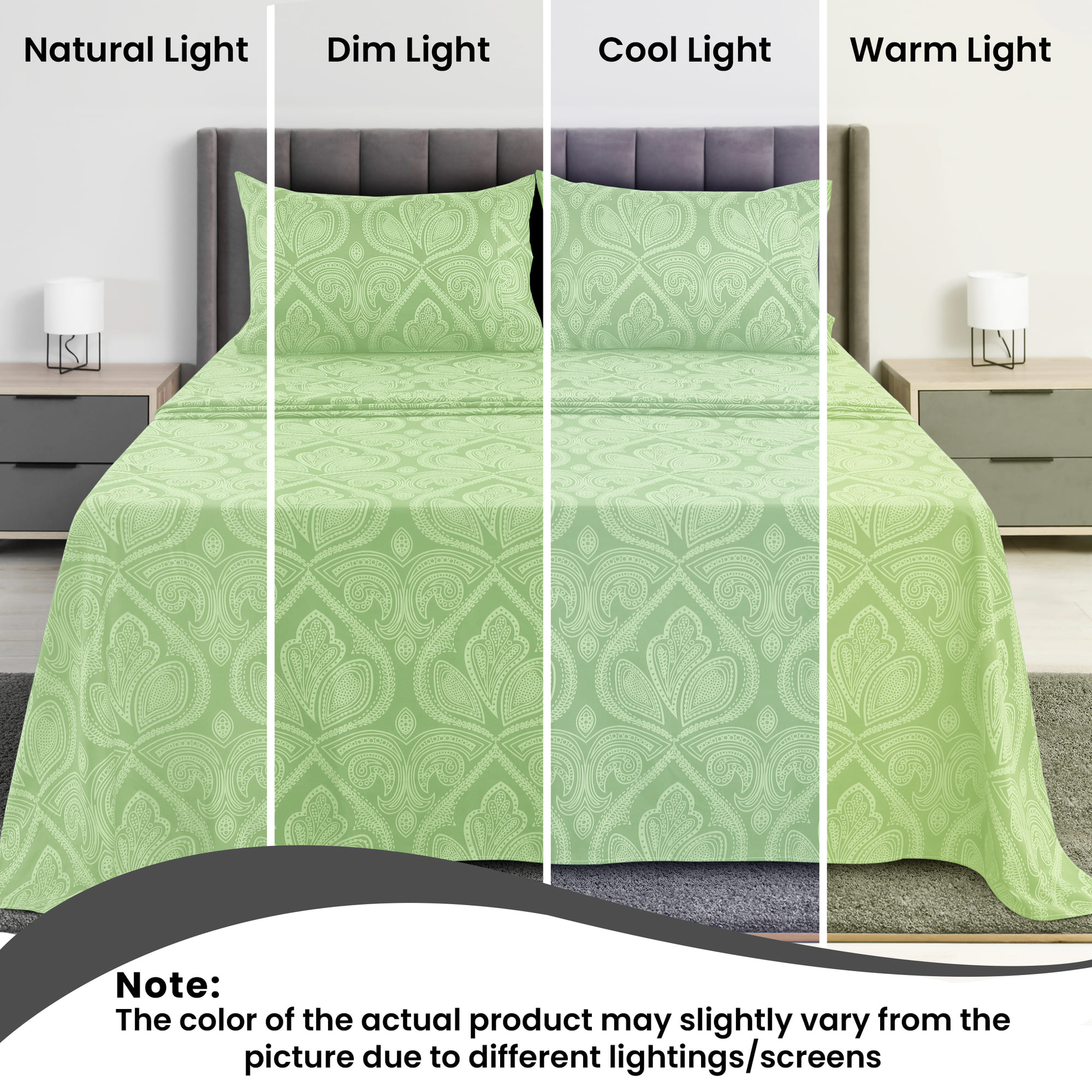 Lux Decor 4-Piece Paisley Bed  - Fabric Softener Sheet avaliação e preço