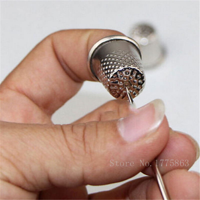 50pcs 18mm Finger Thimbles Met - Sewing Thimble Metal avaliação e preço