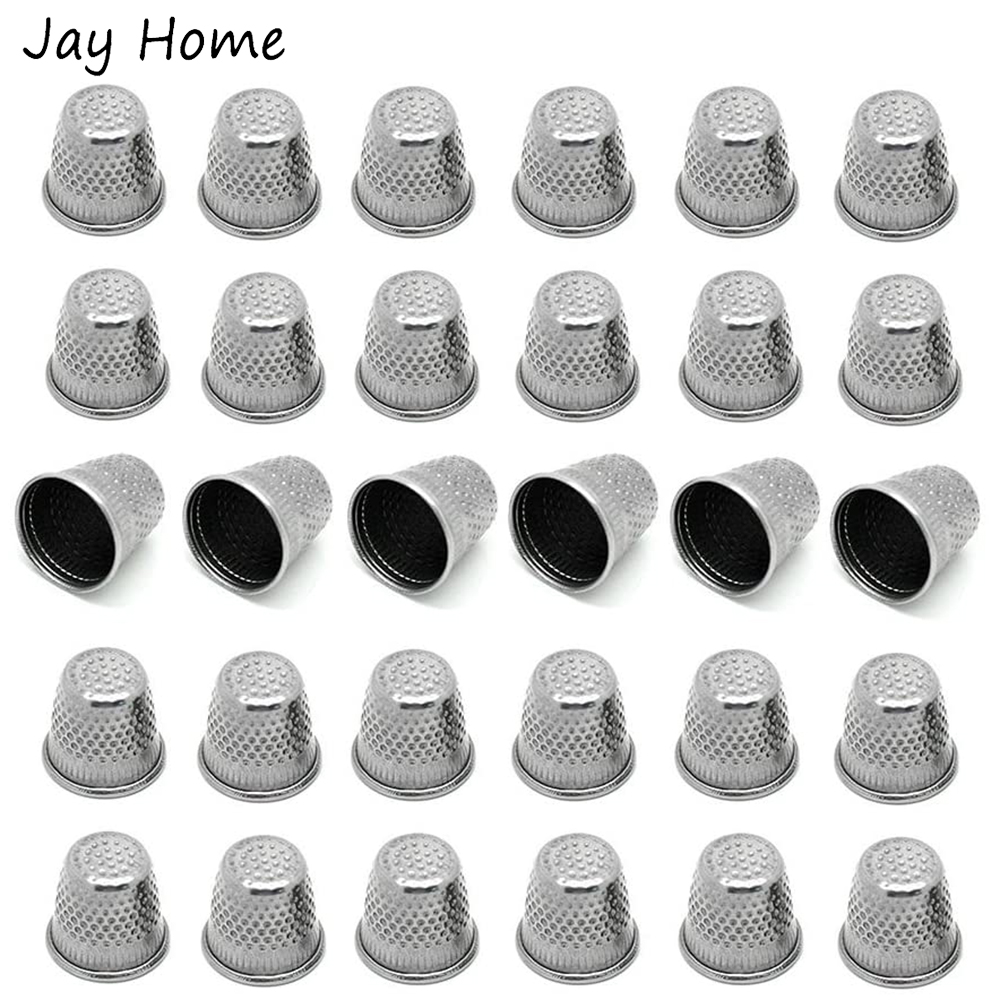 5/10Pcs Silver Sewing Thimbles - Sewing Thimble Metal avaliação e preço
