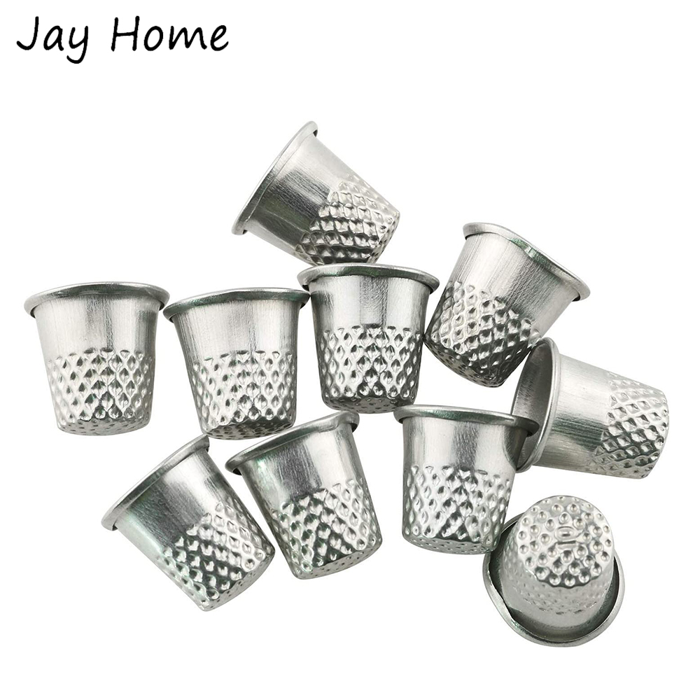 5/10Pcs Silver Sewing Thimbles - Sewing Thimble Metal avaliação e preço