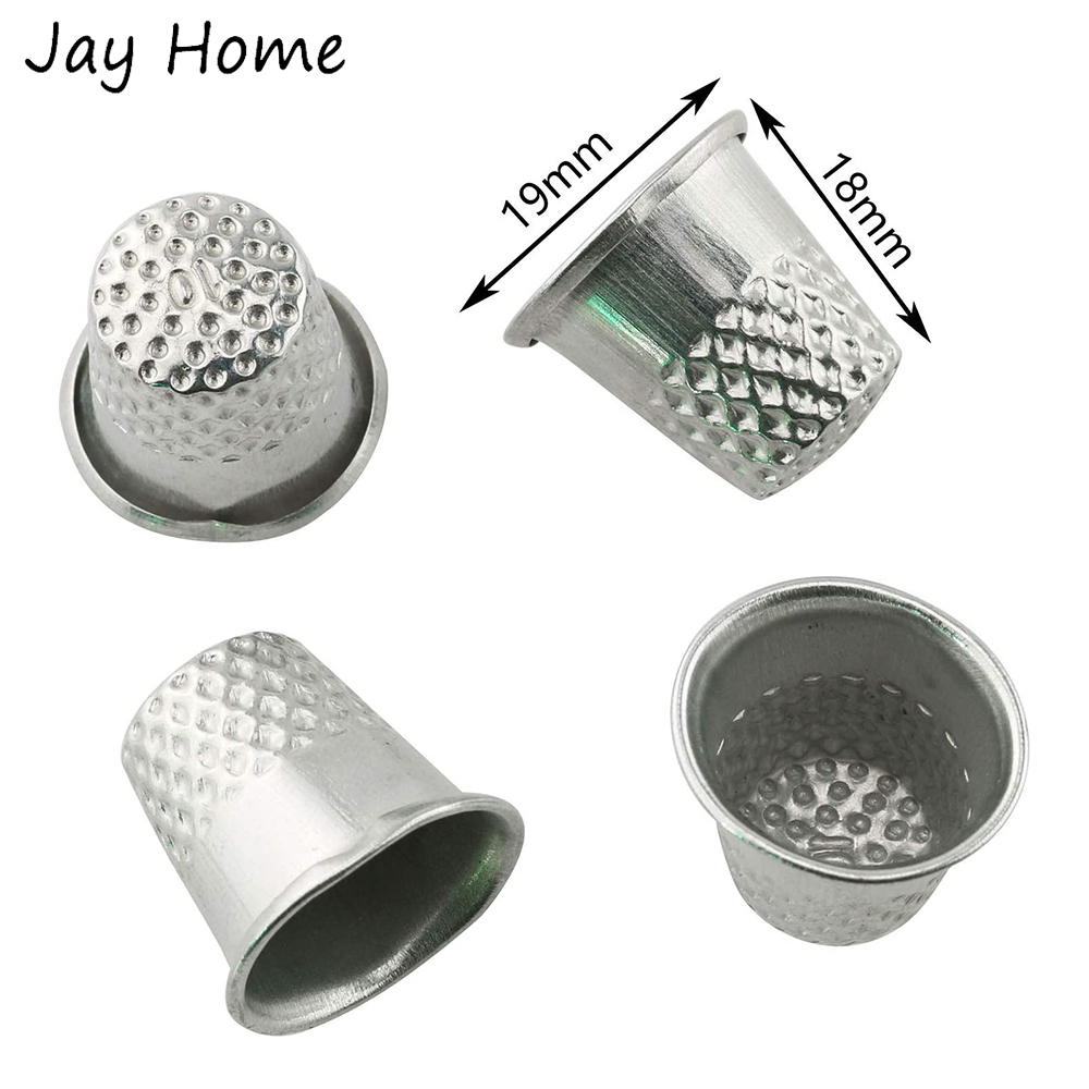 5/10Pcs Silver Sewing Thimbles - Sewing Thimble Metal avaliação e preço