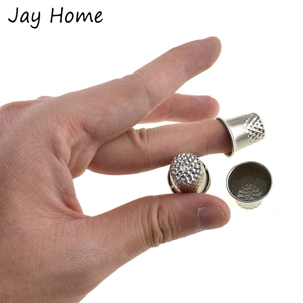 5/10Pcs Silver Sewing Thimbles - Sewing Thimble Metal avaliação e preço