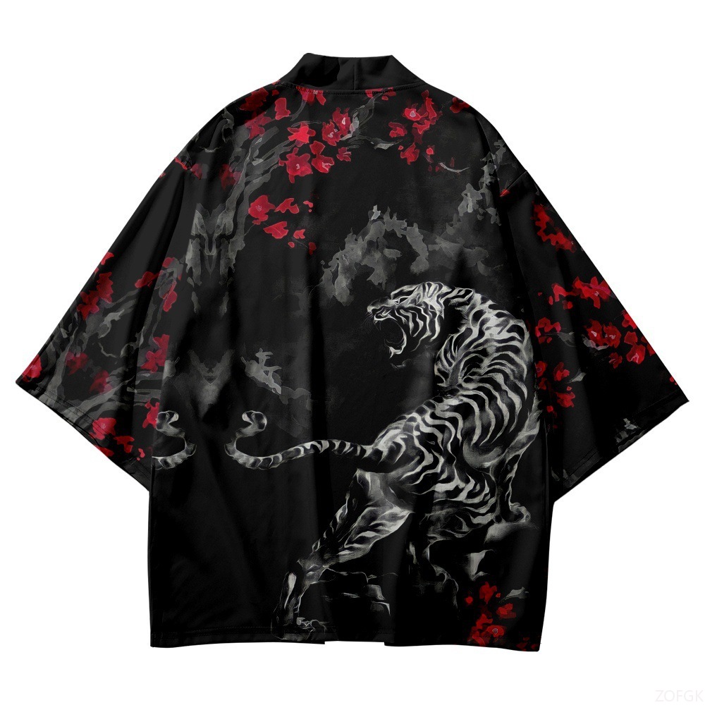 Black Kimono Open Collar Men's - Sewing V avaliação e preço