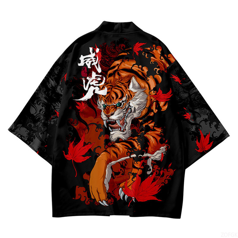 Black Kimono Open Collar Men's - Sewing V avaliação e preço
