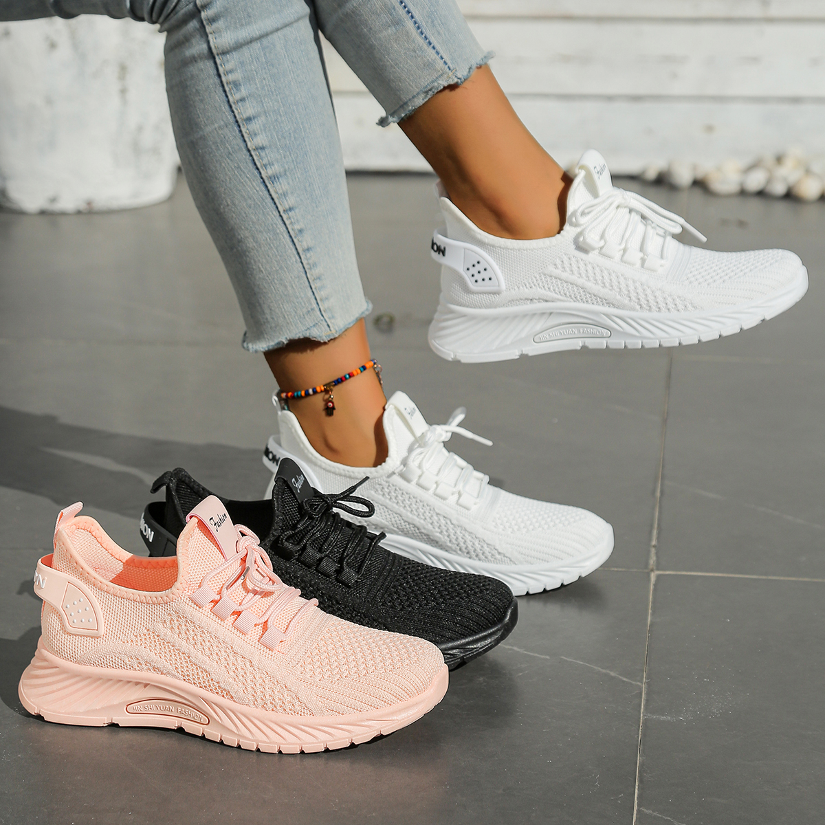 Women shoes casual sneaker fal - Sewing Cloth avaliação e preço