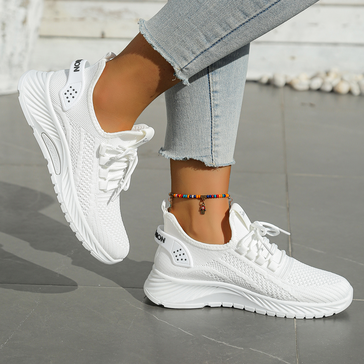 Women shoes casual sneaker fal - Sewing Cloth avaliação e preço