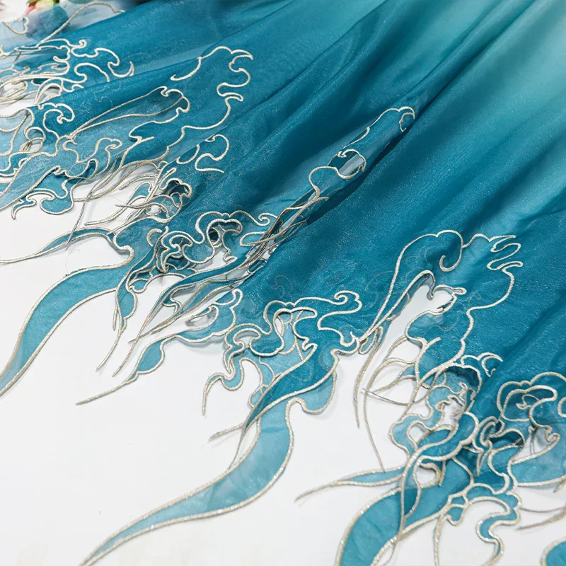 Chinese Style Embroidery Lotus - Sewing Cloth avaliação e preço