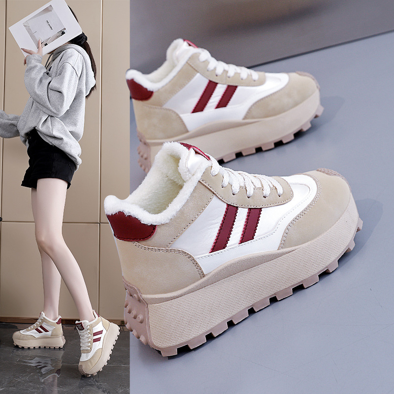 Winter Thick-Soled High-Top Wo - Sewing Fleece avaliação e preço