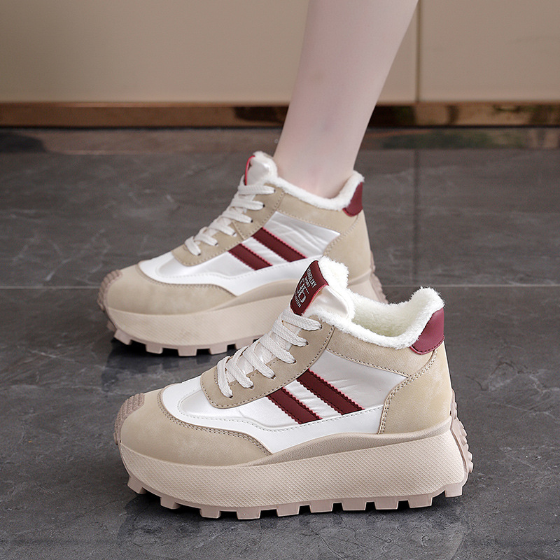 Winter Thick-Soled High-Top Wo - Sewing Fleece avaliação e preço