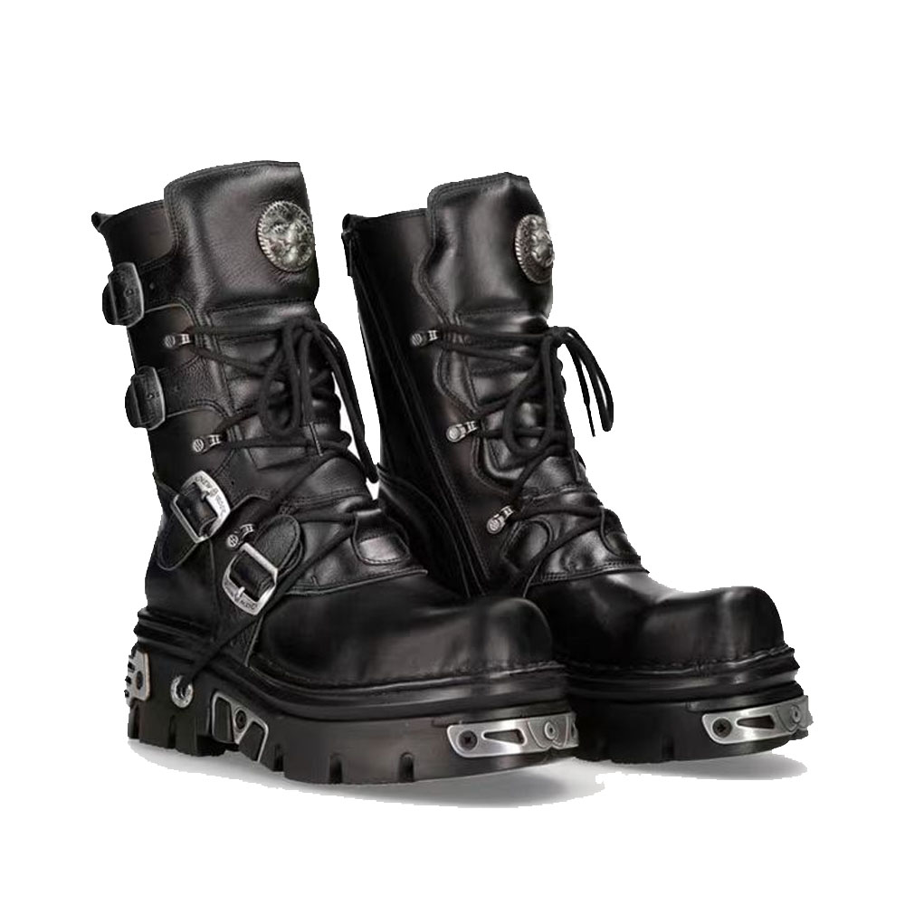 New Men's Punk Motorcycle Boot - Sewing Zipper avaliação e preço