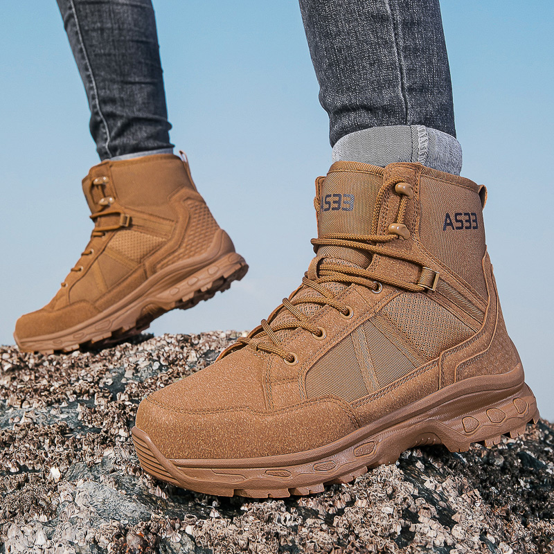 Men's Military Tactical Boots  - Sewing Zipper avaliação e preço