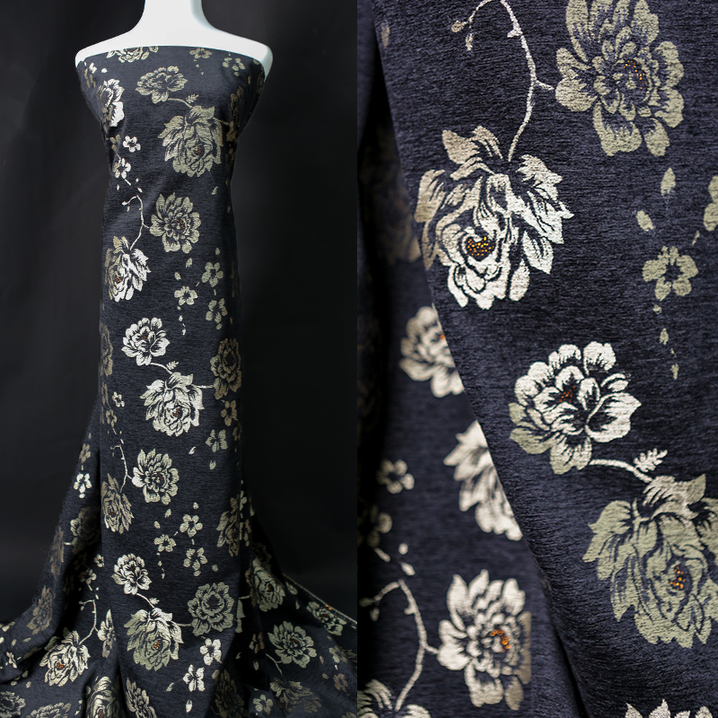 Black Gold Peony Jacquard Fabr - Fabric Weight Set avaliação e preço