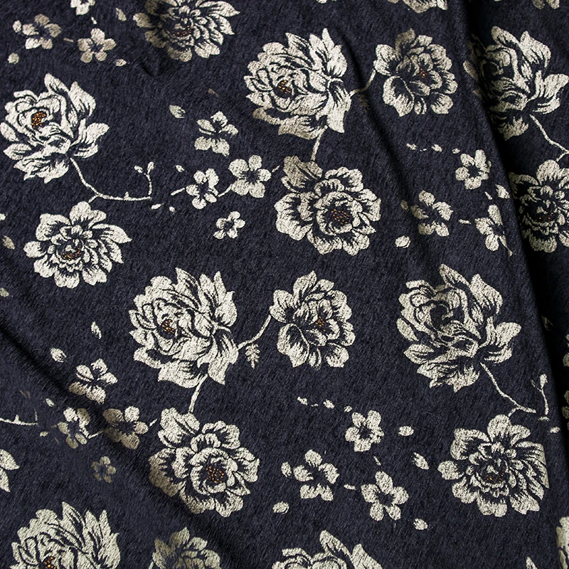 Black Gold Peony Jacquard Fabr - Fabric Weight Set avaliação e preço