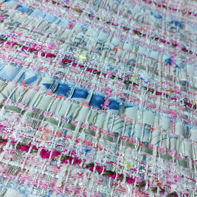 Pink and White Woven Ribbon Ya - Sewing Tweed avaliação e preço