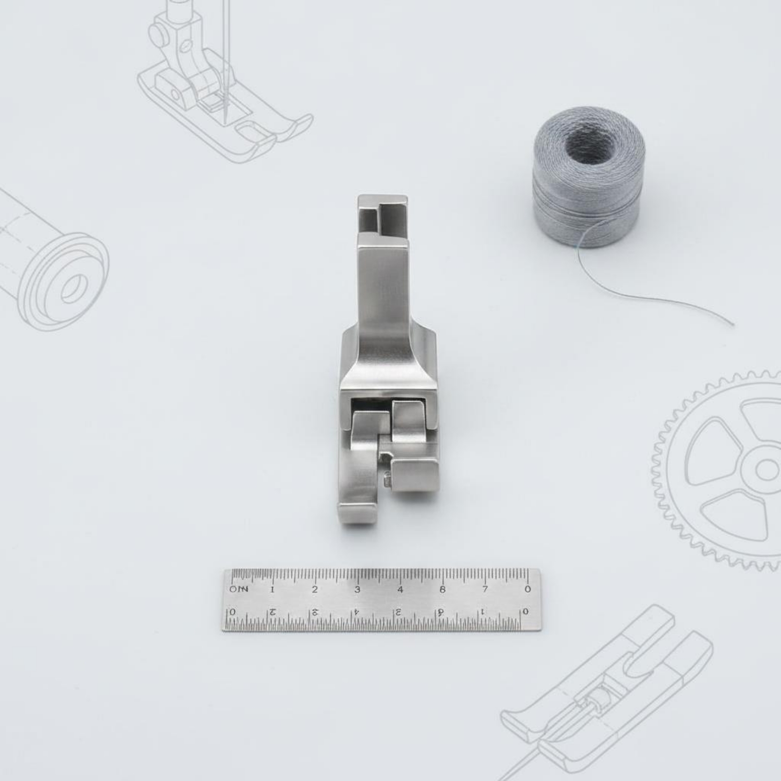 Perimeter Binding Foot CNC Pre - Rolled Hem Foot avaliação e preço