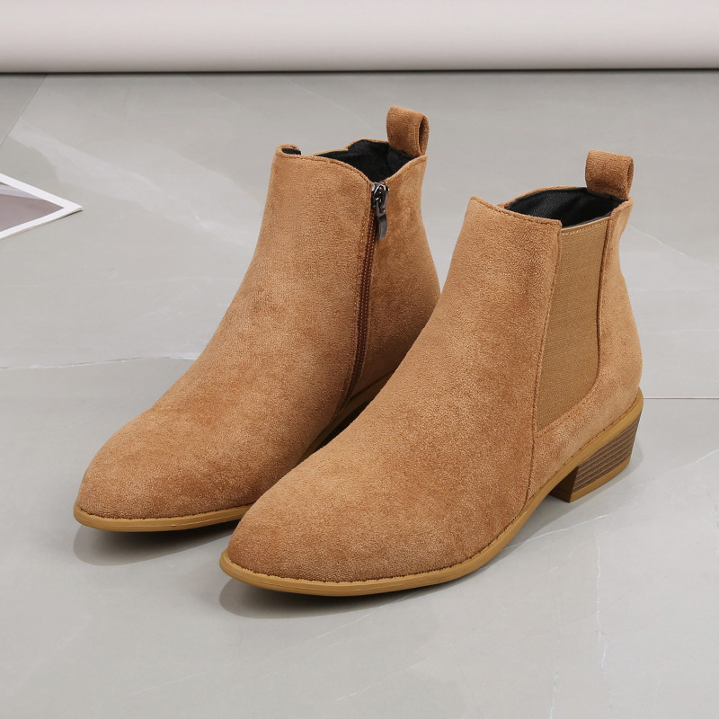 Women's Short Boots Autumn Poi - Sewing Zipper avaliação e preço