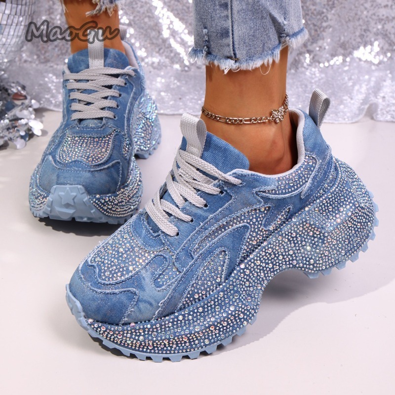 Fashion Rhinestone Women's Chu - Sewing Cloth avaliação e preço
