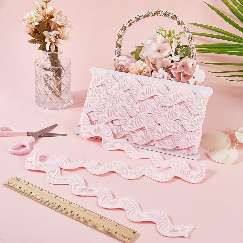 10 Yard 1.58 Inch Pink Rick Ra - Sewing Zigzag avaliação e preço