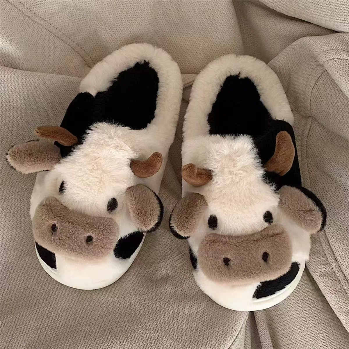 Slippers For Women,Cow Slipper - Sewing House avaliação e preço