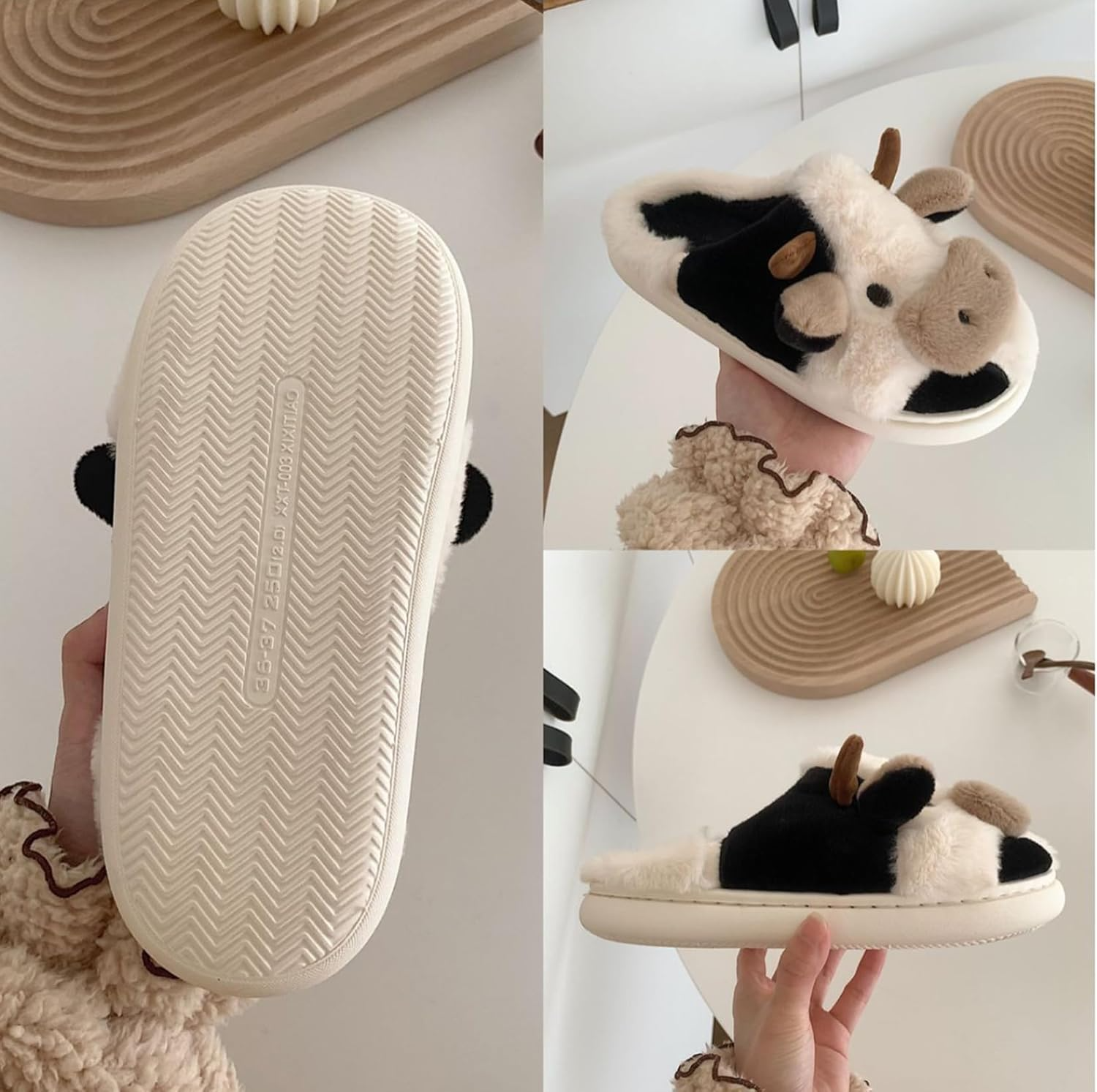 Slippers For Women,Cow Slipper - Sewing House avaliação e preço