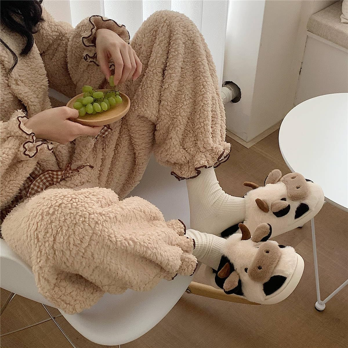Slippers For Women,Cow Slipper - Sewing House avaliação e preço