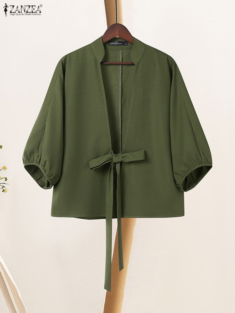 2025 ZANZEA Elegant V Neck Lan - Sewing V avaliação e preço