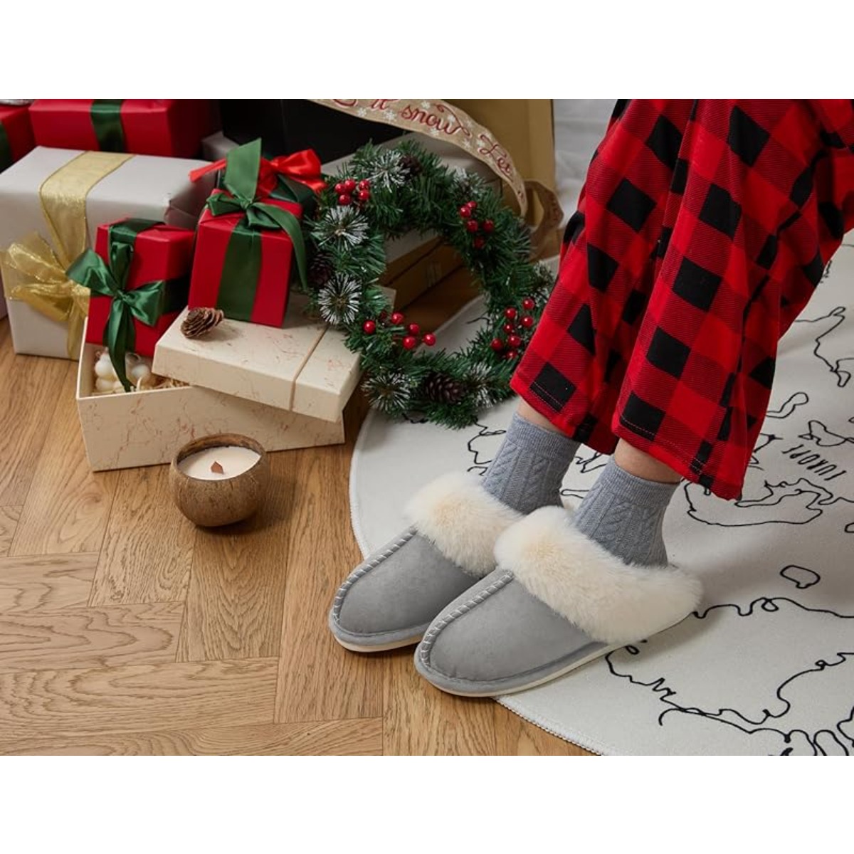 【FD41168346】Womens Slipper wit - Sewing House avaliação e preço