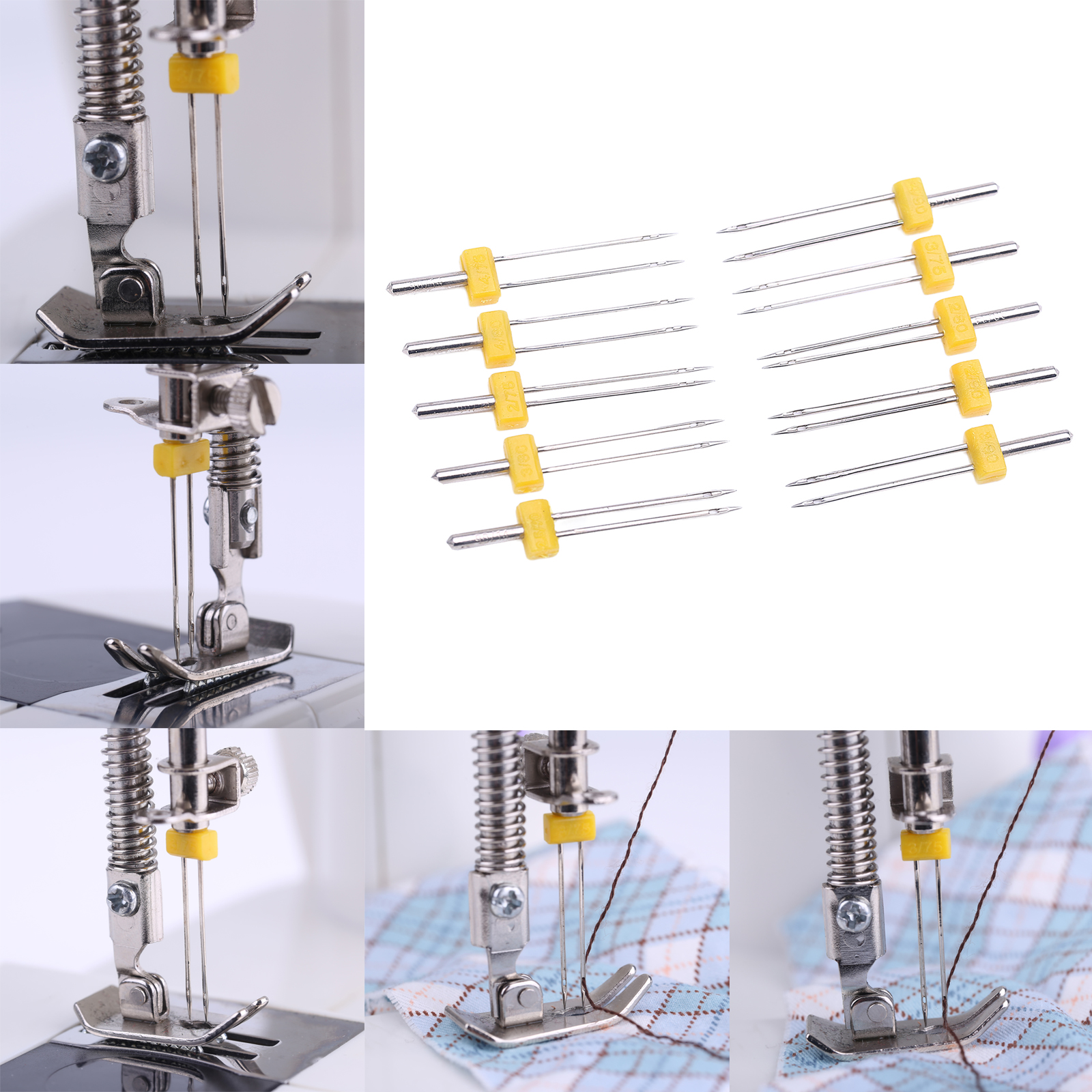 10 Pcs Twin Needles Double Twi - Twin Needle Stretch avaliação e preço