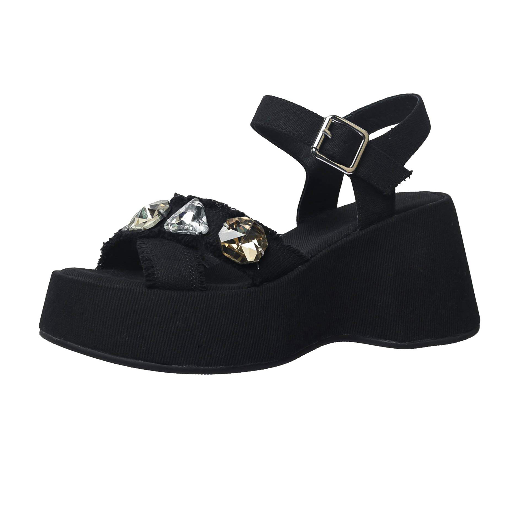 Krazing Pot Denim Peep Toe Pla - Sewing Cloth avaliação e preço