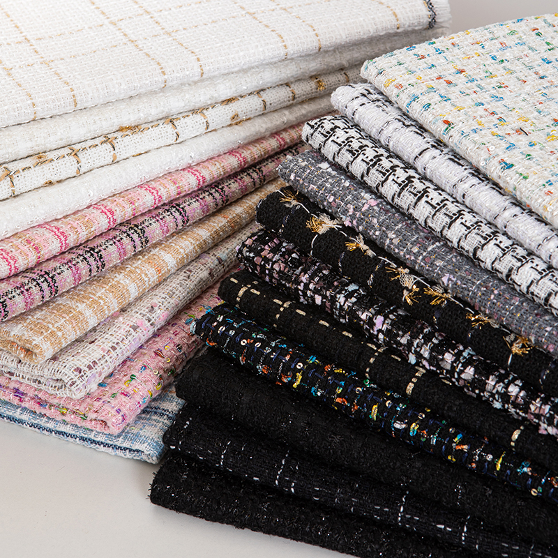 Women\'s Tweed Fabric Thickene - Sewing Tweed avaliação e preço