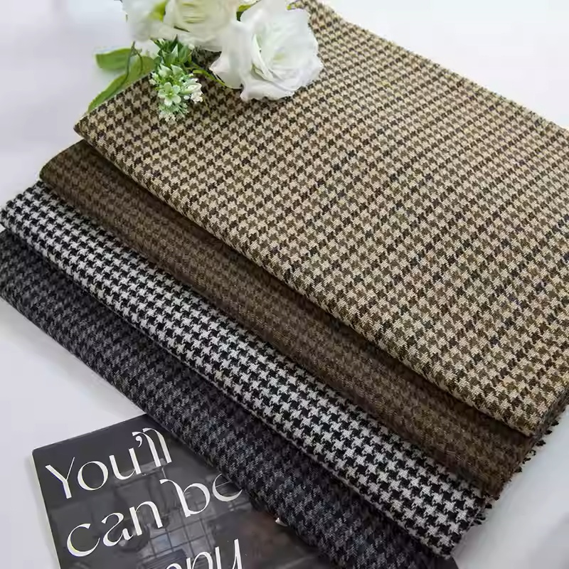 Light Coffee Small Houndstooth - Sewing Tweed avaliação e preço
