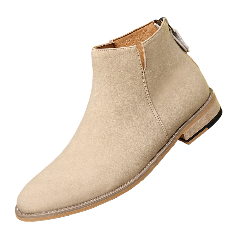 Spring Autumn High-Top Leather - Sewing Zipper avaliação e preço