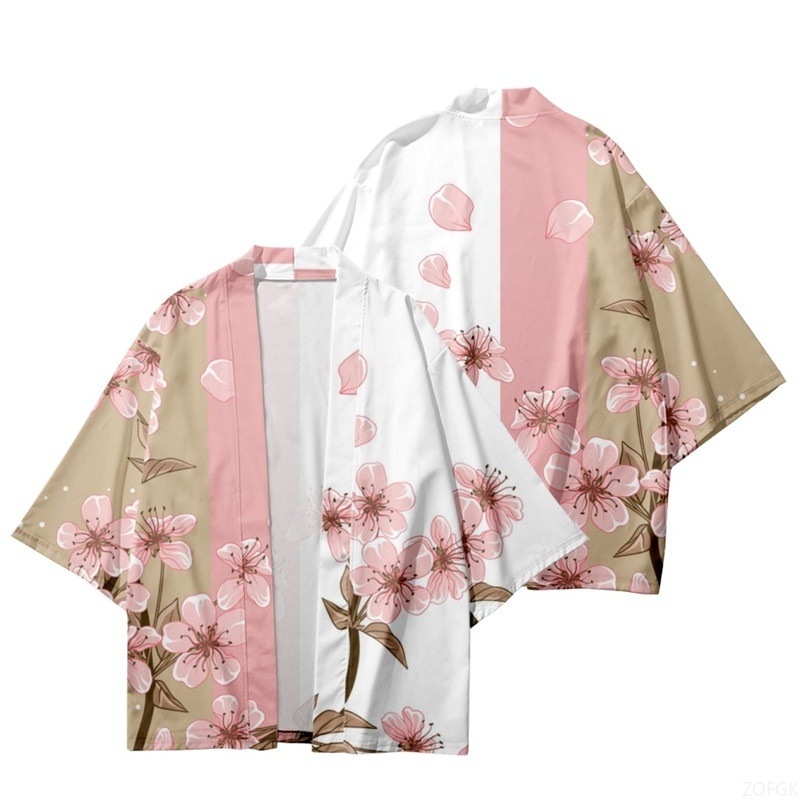 Summer Women Flower Print Kimo - Sewing V avaliação e preço