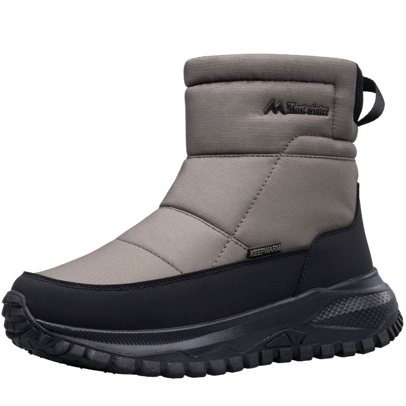 Men's Boots Warm Snow Boots Wa - Sewing Zipper avaliação e preço