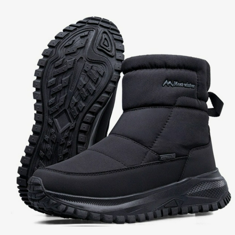 Men's Boots Warm Snow Boots Wa - Sewing Zipper avaliação e preço