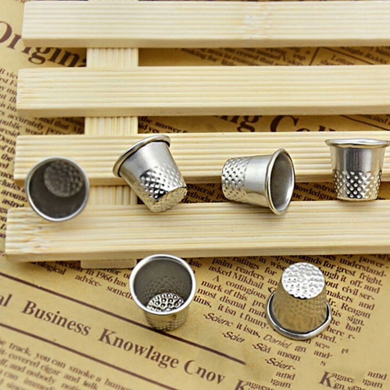 10Pcs Metal Aluminum Top Needl - Sewing Thimble Metal avaliação e preço